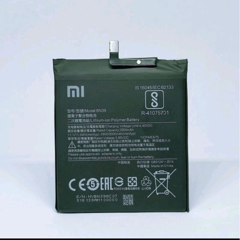 Batre Baterai Xiaomi Mi Play BN39 ORI