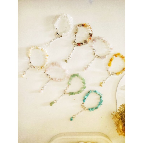 Gelang Bracelet Batu Alam Gelang Korea