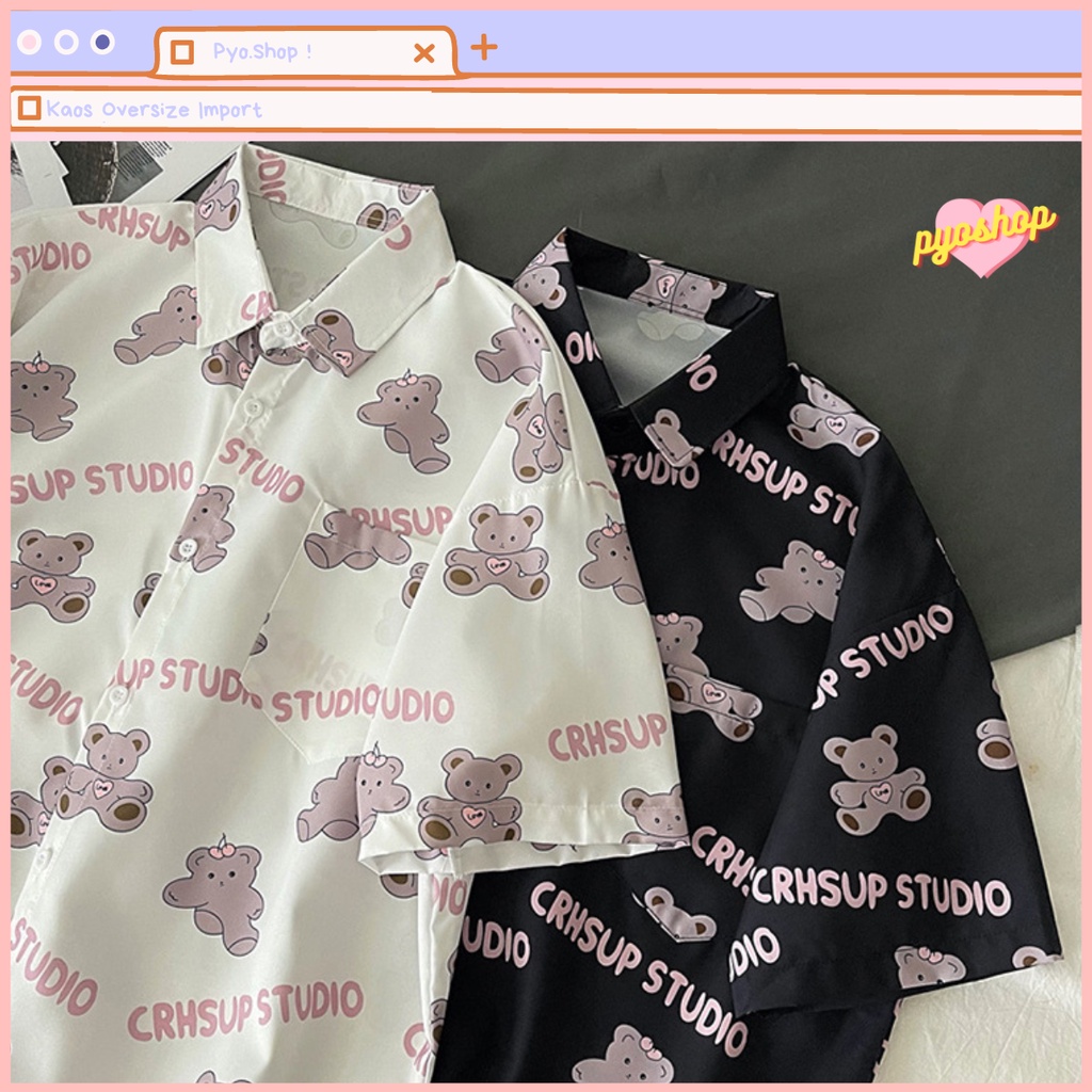 Kemeja Oversize full print Import