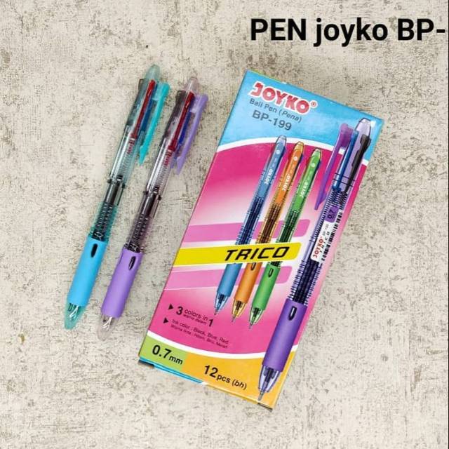 

Bolpoint Joyko Trico 3 Warna 0.7Mm