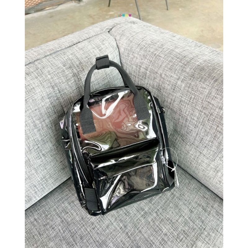 Tas ransel pvc mika Transparan 3 in 1 / Tas pvc transparan