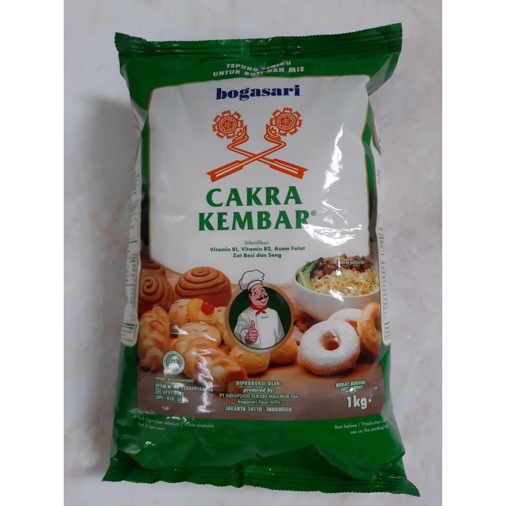 

Tepung Terigu Cakra Kembar Premium 1kg