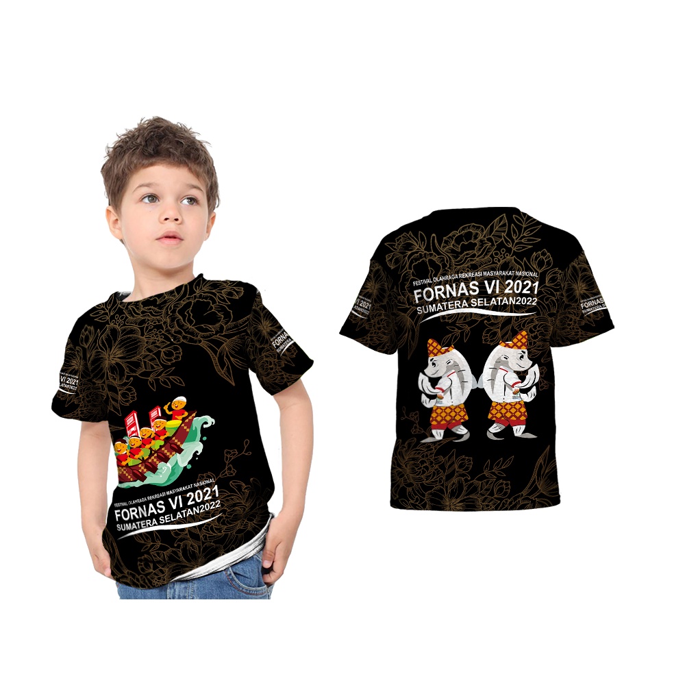 baju anak FORNAS SUMATRA SELATAN fullprinting custom nama dll {gratis nama}