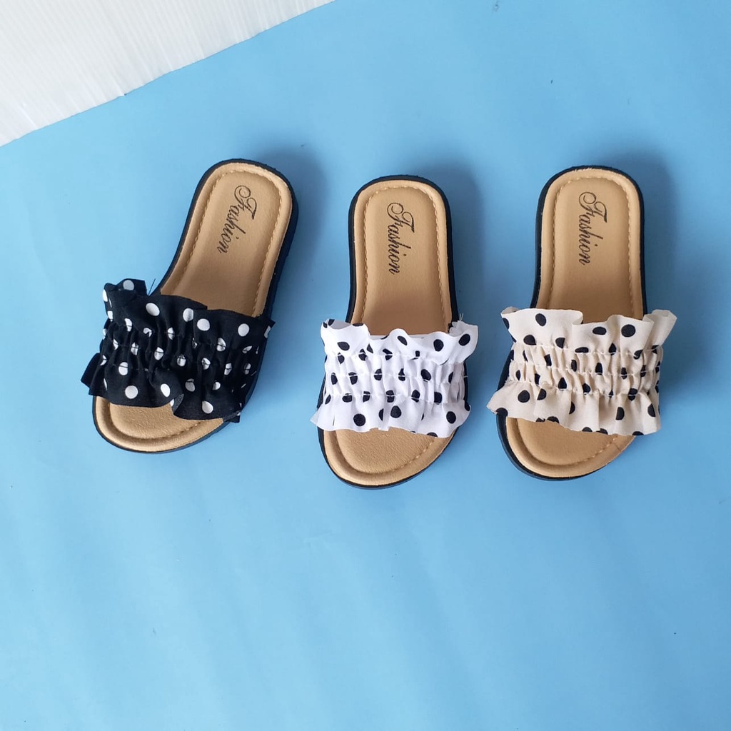 LittleAaron MOCHI POLKA Sandal Anak Perempuan Model Lucu 2-8 Tahun Import  Sport Termurah Sendal Bayi Anak Cewek Cowok