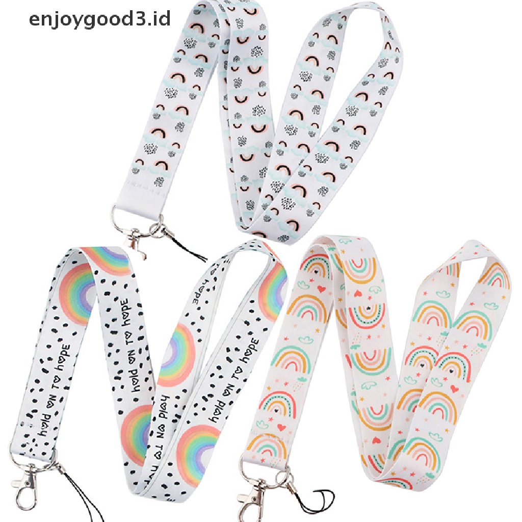 1pc Tali Lanyard Leher Untuk Kartu ID / Handphone