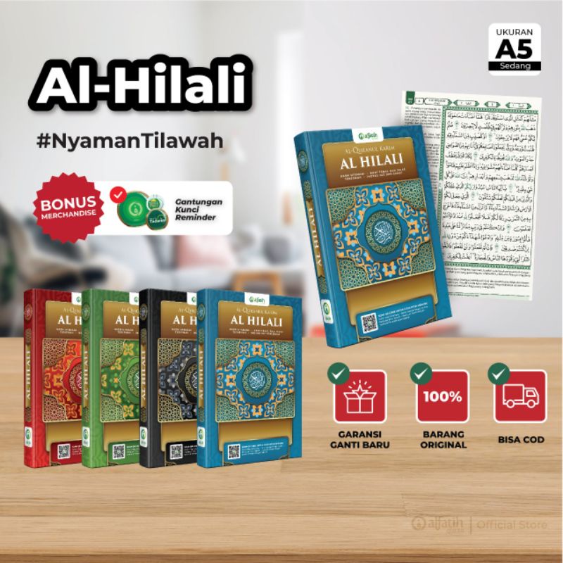 Al Quran Tilawah Terjemah Mushaf Al Hilali Ukuran Sedang A5