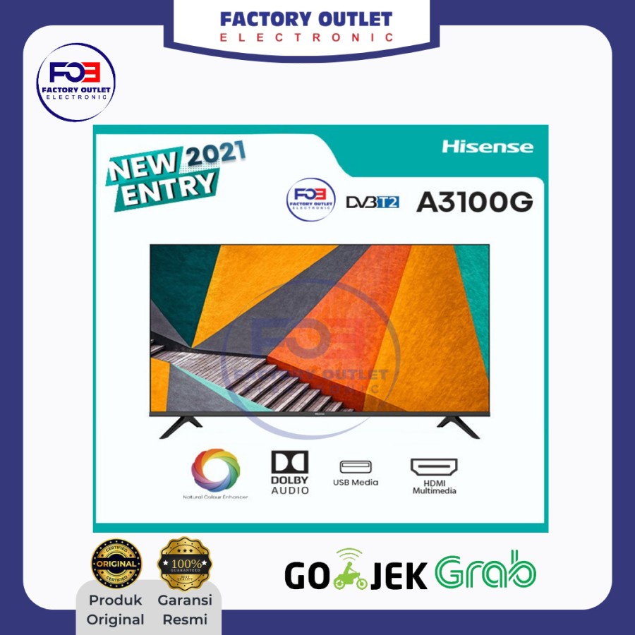 LED TV DIGITAL 32 INCH HISENSE 32A3100G - free breket