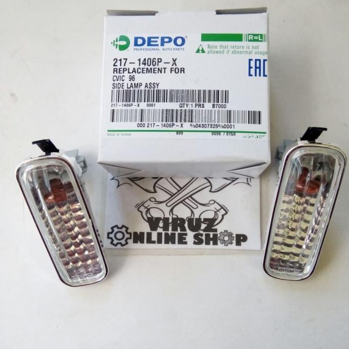 LAMPU SEIN SEN RITING FENDER SAMPING HONDA FERIO KRISTAL 1 SET |Terlariss.