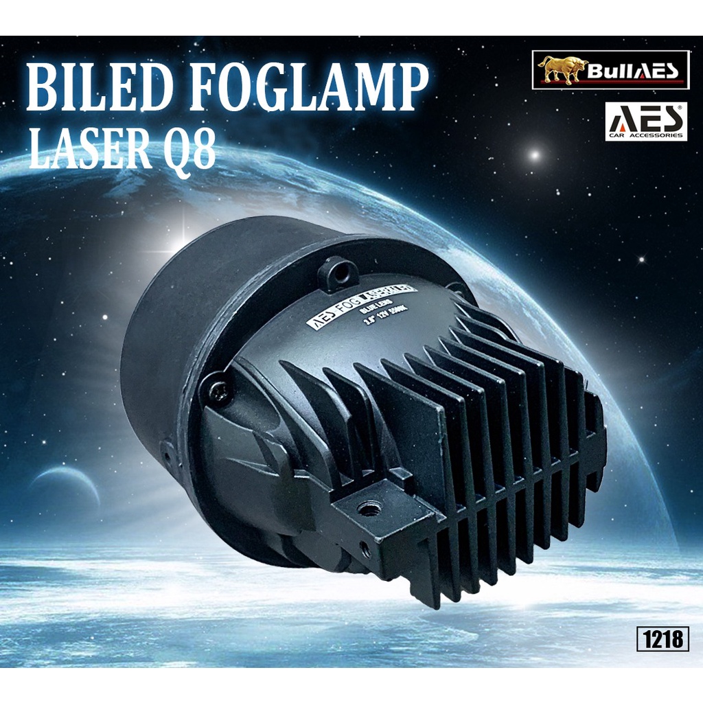 Foglamp Biled AES Q8 LASER Hi loo 45 Watt Warranty 1 year