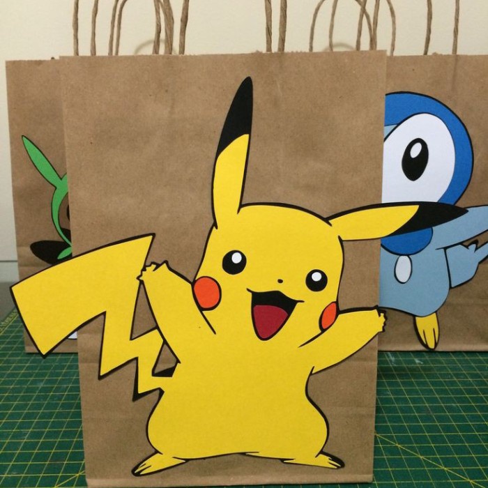 tas souvenir ulang tahun anak / paper bag / goodie bag / POKEMON