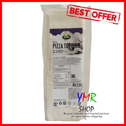 Keju Mozzarella Mozarela Cheese Arla Pizza Topping Block 2,3Kg