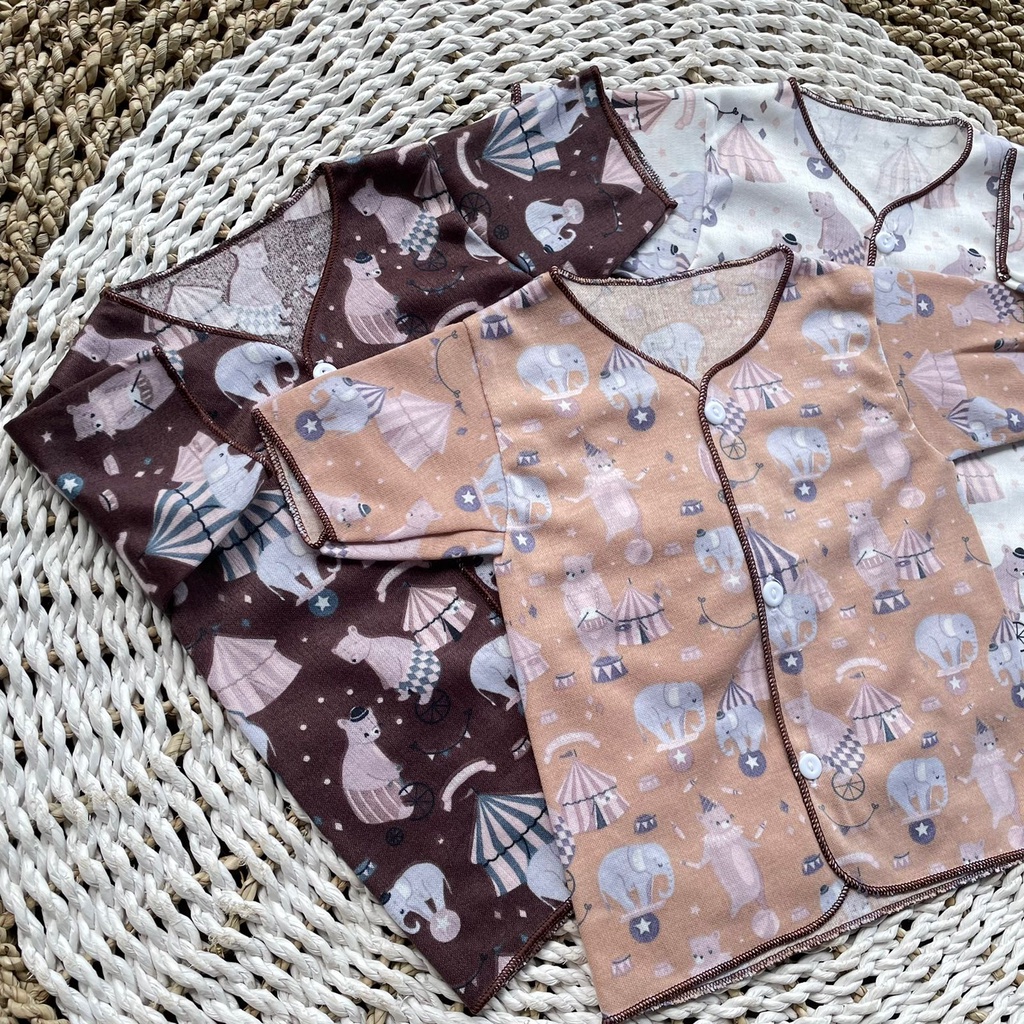 3 PCS Baju Lengan Pendek  Bayi Bayi Atasan Bayi Baju Newborn Baju Bayi Baru Lahir Gift Bayi Hadiah Lahiran Bayi ASYAM BABY