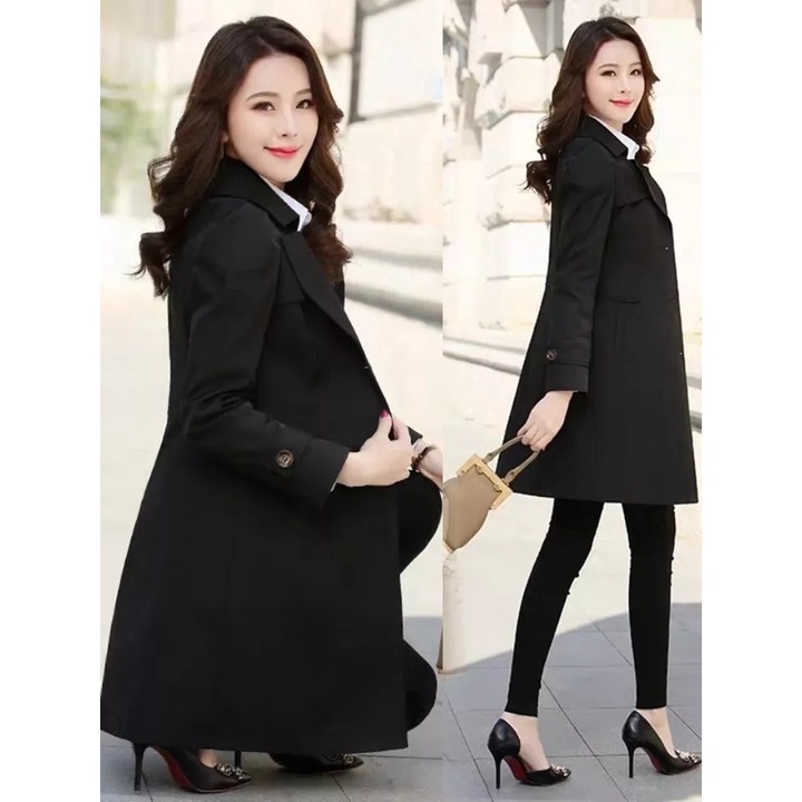 jaket jubah wanita panjang jaket blezer wanita jubah wanita style korea