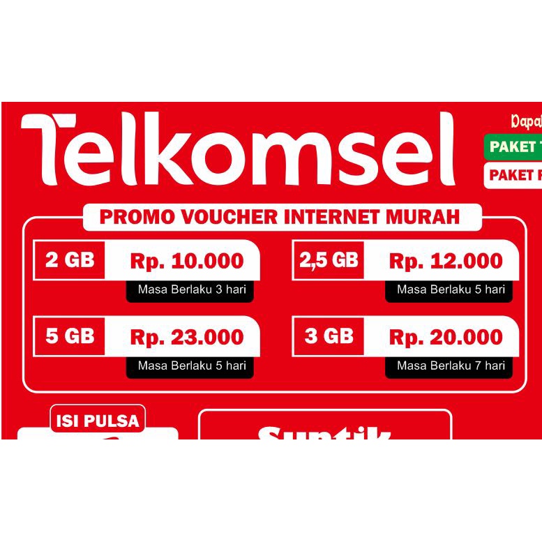 Voucher / paket data / TELKOMSEL
