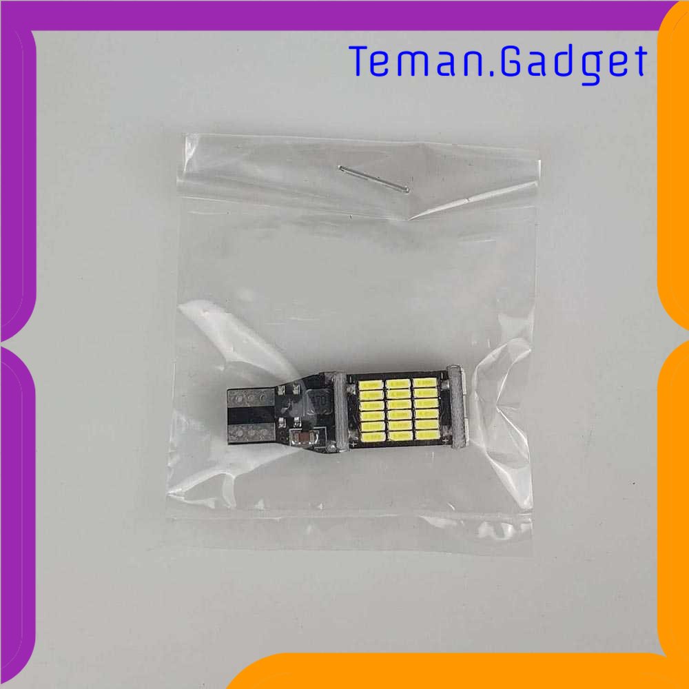 TG-LMP Hamy Lampu LED Mobil SMD T15 W16W 4014 45SMD 12V 6500K 1PCS - FITC