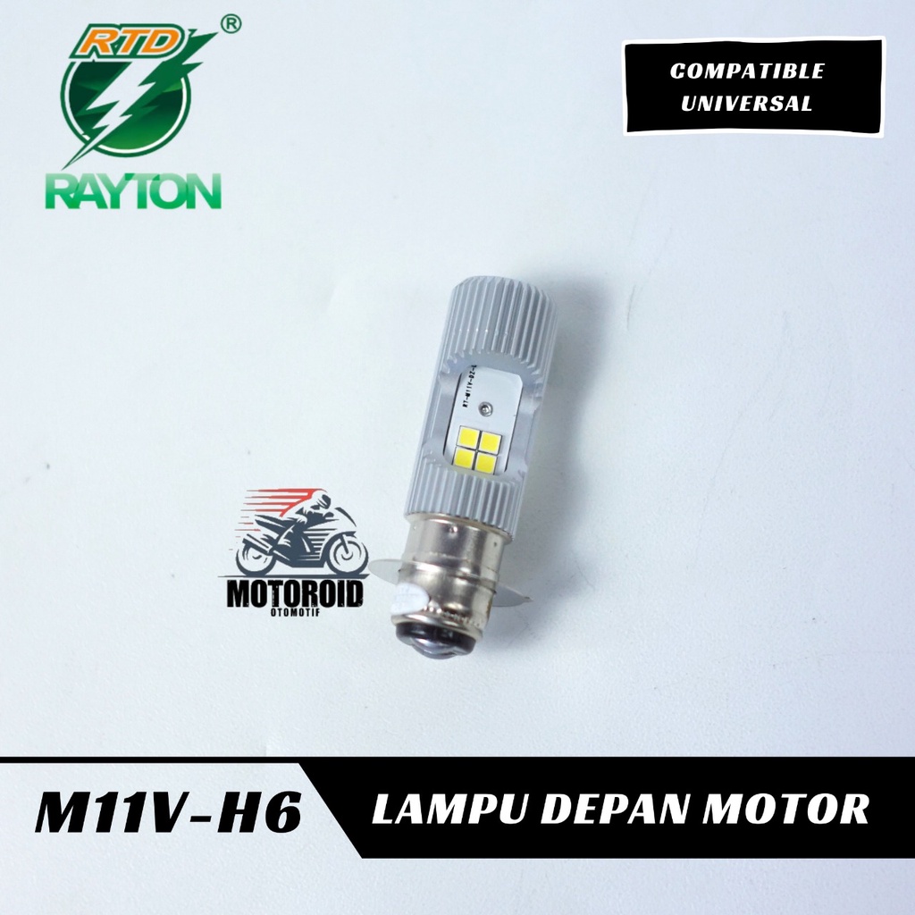 LAMPU RTD M11V-H6 8 MATA LED MOTOR BEBEK MATIC RAYTON Power 9W 8L