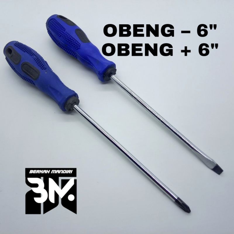 OBENG|DREI SET MIN+PLUS UKURAN 6&quot; &amp; 5&quot; GAGANG KARET