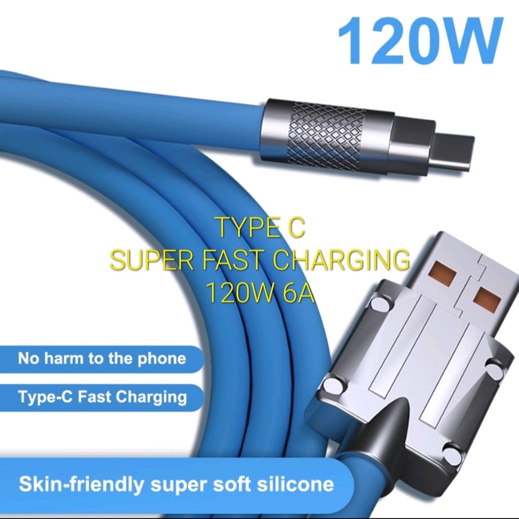 J454 ORIGINAL KABEL DATA USB TYPE C 120W 6A CABLE TIPE SUPER fast charging cable cas qualcom quick charge flash maximum speed quallcom charger hp handphone androit faster multi universal original qc tc  MULTI CASAN SPEED Faster Charging High speed