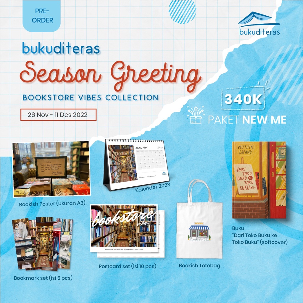 

Bukuditeras Season Greeting - Bookstore Vibes Collection