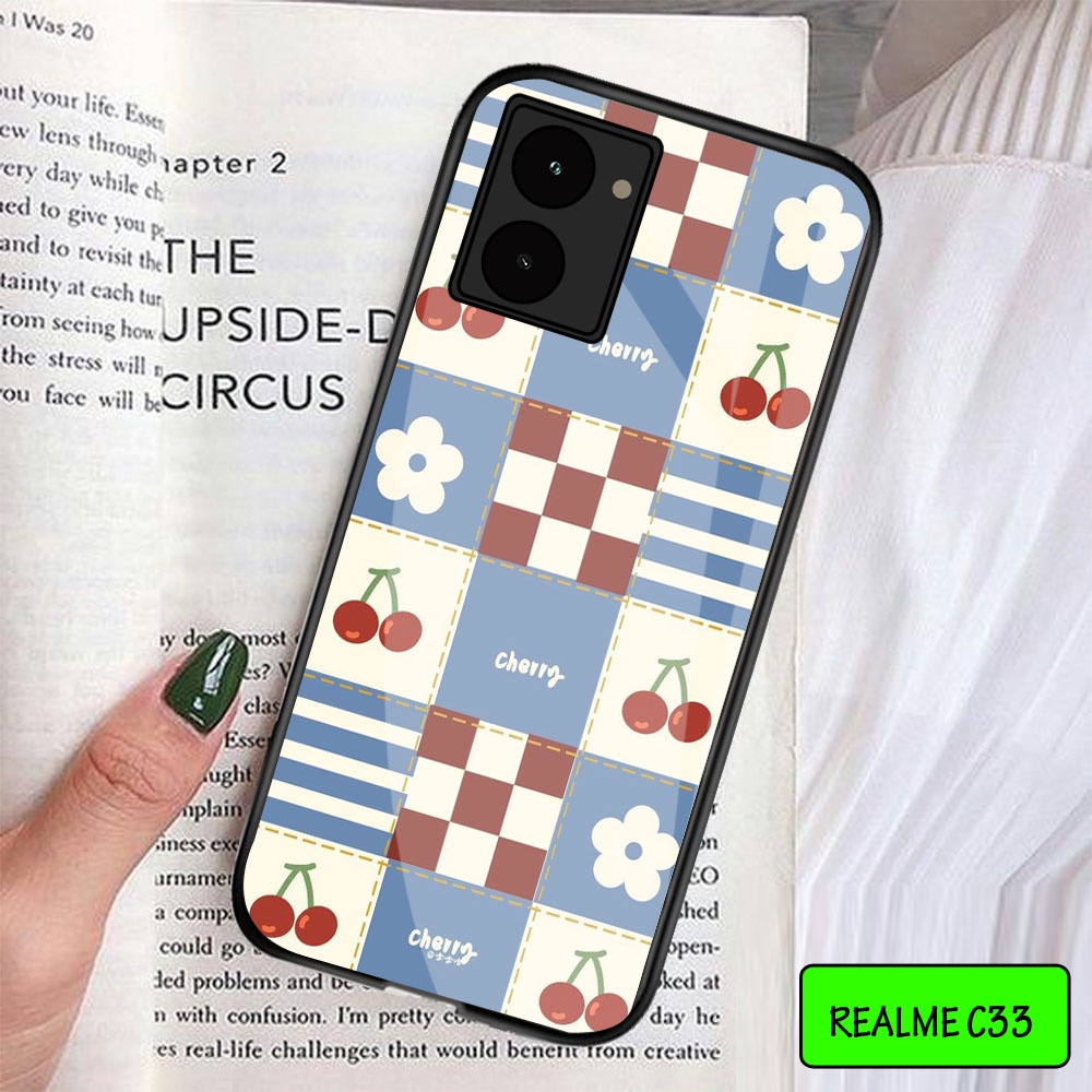 Softcase Glass Kaca Realme C33 Realme C33 - Casing Hp Realme C33 - Case Hp Realme C33 - [KC03] Motif