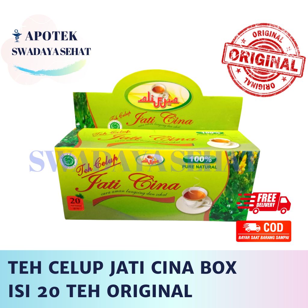 TEH CELUP JATI CINA Box Isi 20 Teh Daun Jati Cina Minuman Teh Hangat