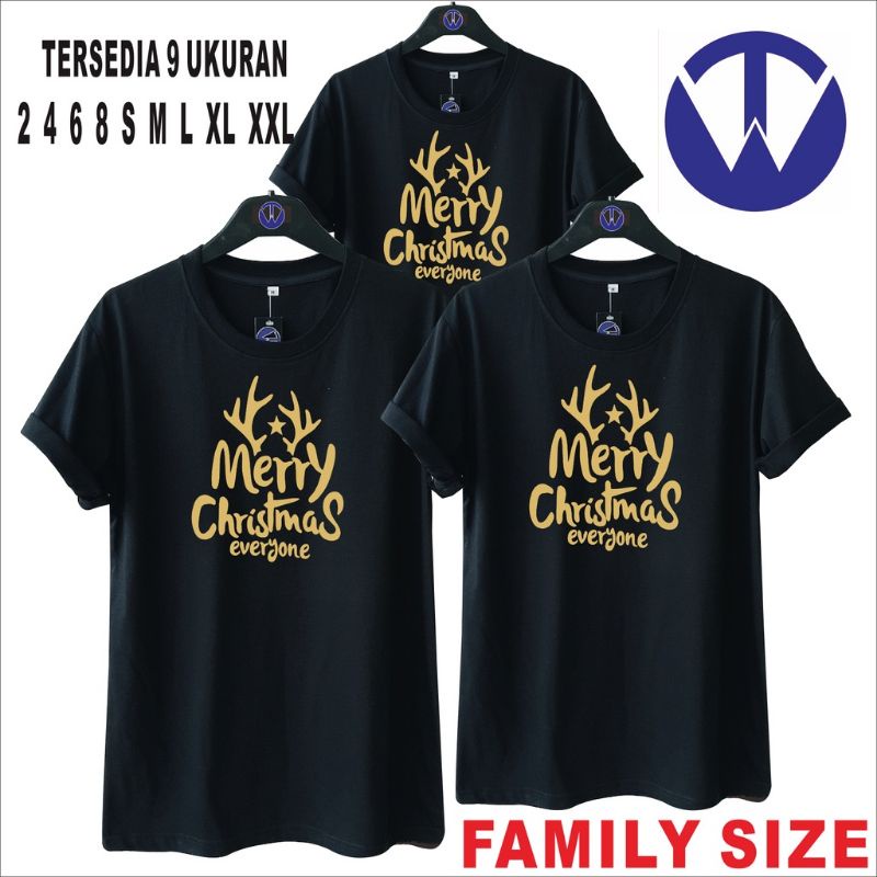 kaos / t-shirt Merry Christmas everyone