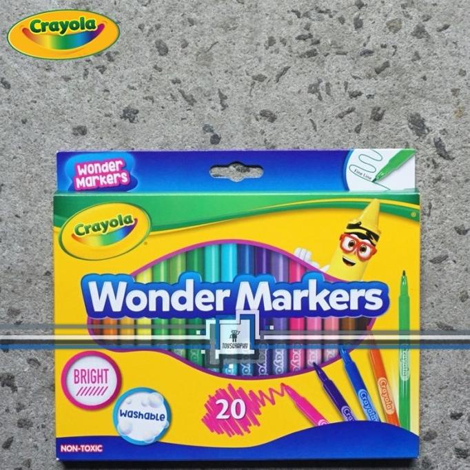 

Crayola Wonder Markers 20 Washable Spidol Ajaib Isi 20 Fine Line