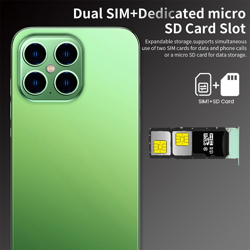 [COD+FreeGift-SD card] HP Smartphone i14 Pro Max 7.2 Inch 5G Memori Telepon Bluetooth 8GB RAM + 256GB ROM Pengiriman Lokal Dalam 24 Jam 5G Ponsel Android Ponsel Gaming HP murah GIVEAWAY-6