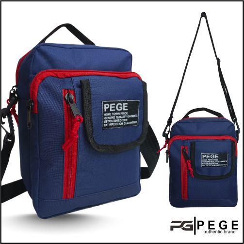 Tas Selempang Bahu PEGE Slingbag Kasual Model Kombinasi  Keren - PG 8934