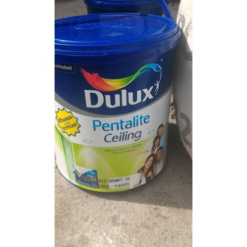 Cat Dulux Pentalite Ceiling Putih (5 Kg)