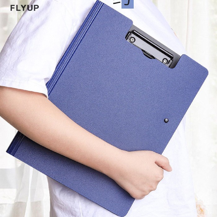 

Papan Hf270 Flyup A4 File Folder Clipboard Writing Pad Memo Clip Board Doubl
