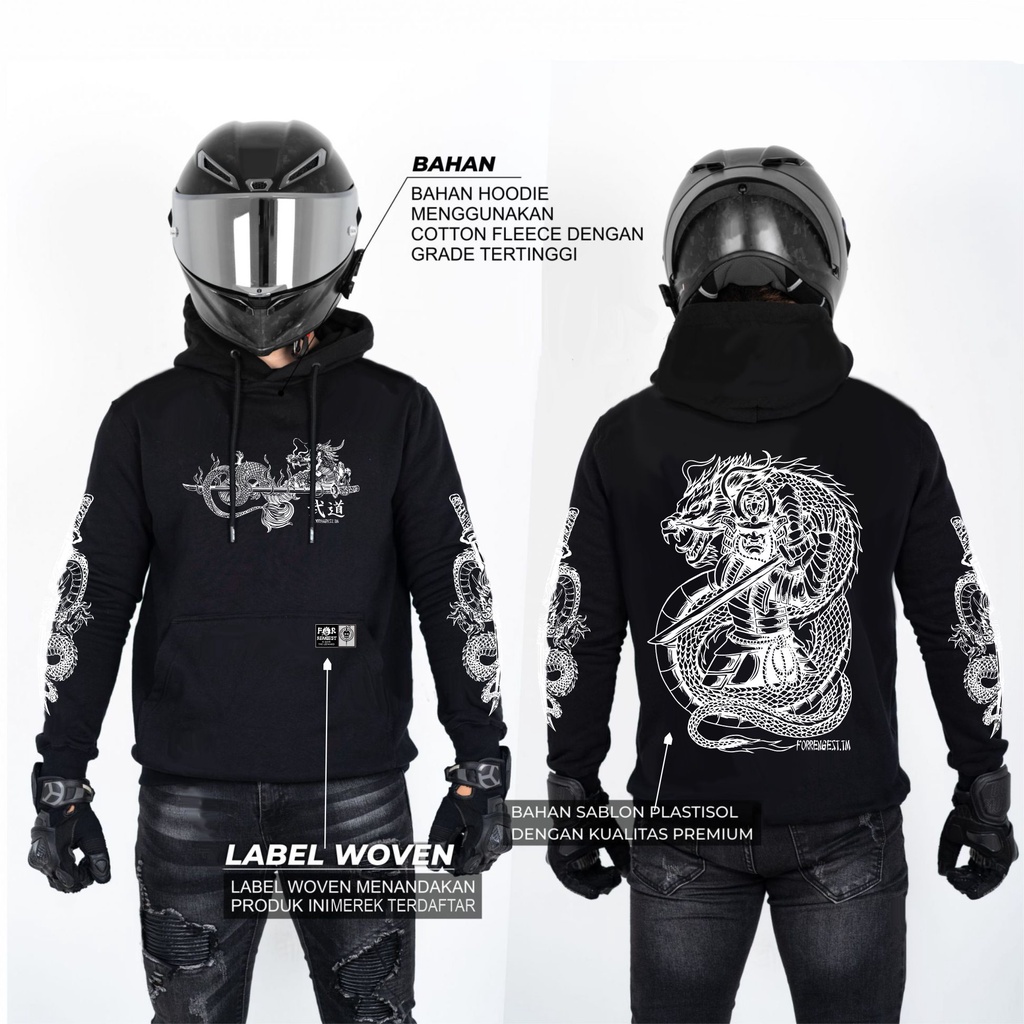 Jaket Hoodie Forrengest street Samurai Sweater Prostreet Termurah