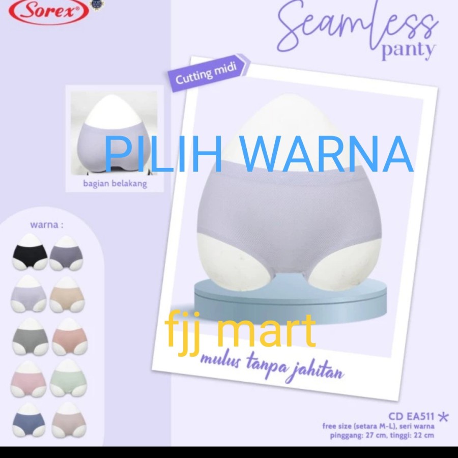 CD celana dalam wanita sorex EA 522 509 510 511 seamless tanpa jahitan anti nyeplak