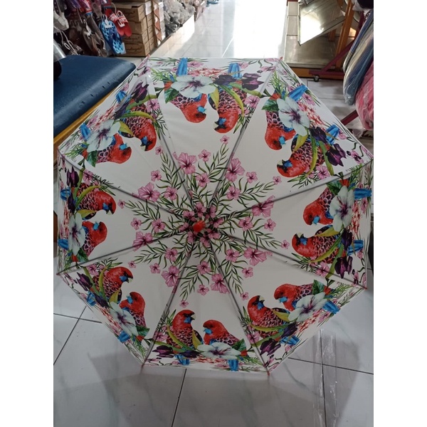 Payung Motif Buah Fruit dan Motif Burung Warna