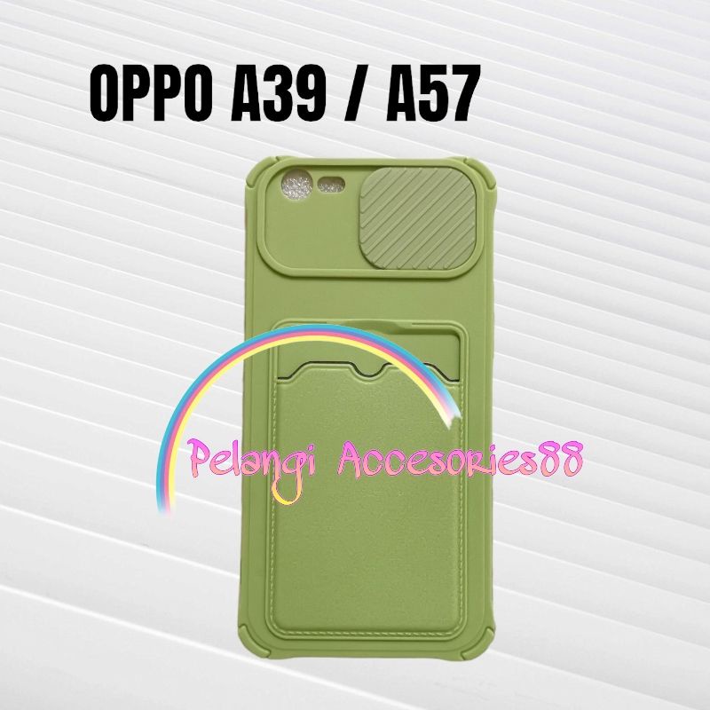 CASE OPPO A39 / A57 ( 2018) CASE SOFTCASE SLEDING WARNA WARNI