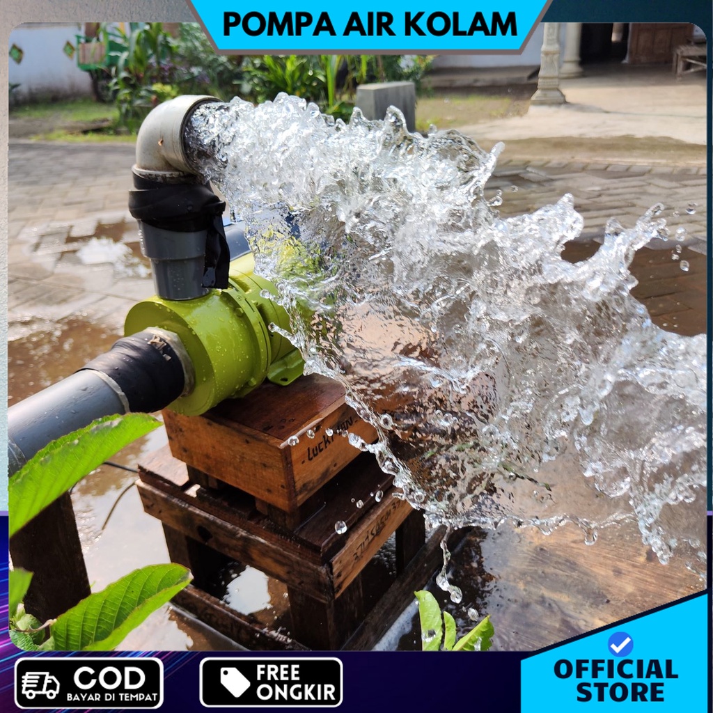 Pompa PVC pompa air modifikasi 2 dim keongan bahan PVC HEMAT LISTRIK semburan SUPER KENCANG mampu di