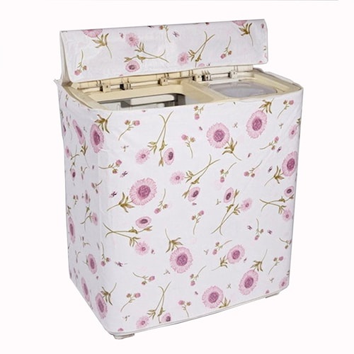 Sarung Cover Mesin Cuci PEVA Tipe C Bukaan 2 Tabung - PEVAMCC