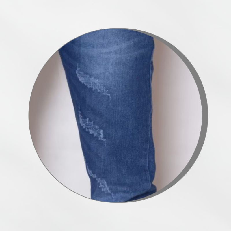 Celana Panjang Jeans Sobek Slimfit Pria Pants Jins Robek Model Pinsil Laser Bikers