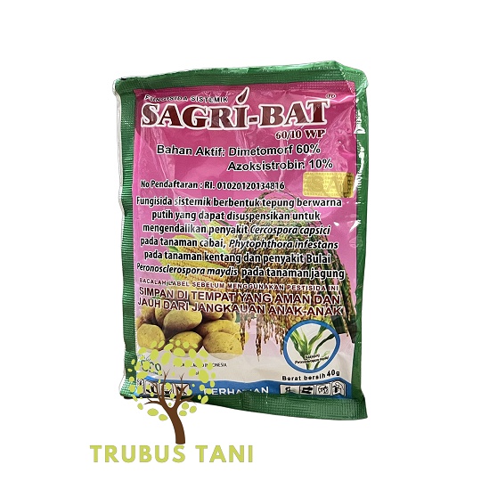 Fungisida SAGRI-BAT 60/10 WP 40 gram