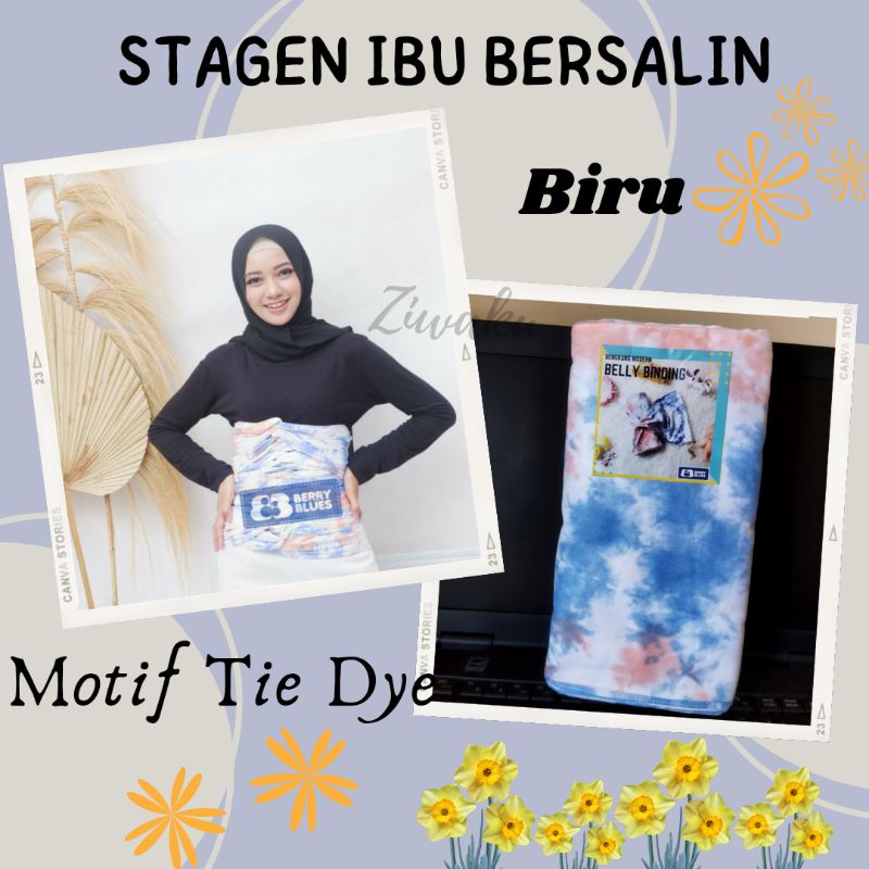 Bengkung Ibu Melahirkan / Stagen Angkin / Centing lilit Jawa / BELLY BINDING / Bengkung Andien / Berry blues ZIWAKU