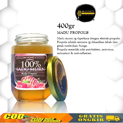 

Madu Propolis Mr.HONEY Madu Lebah Murni Asli Raw Honey Berkhasiat