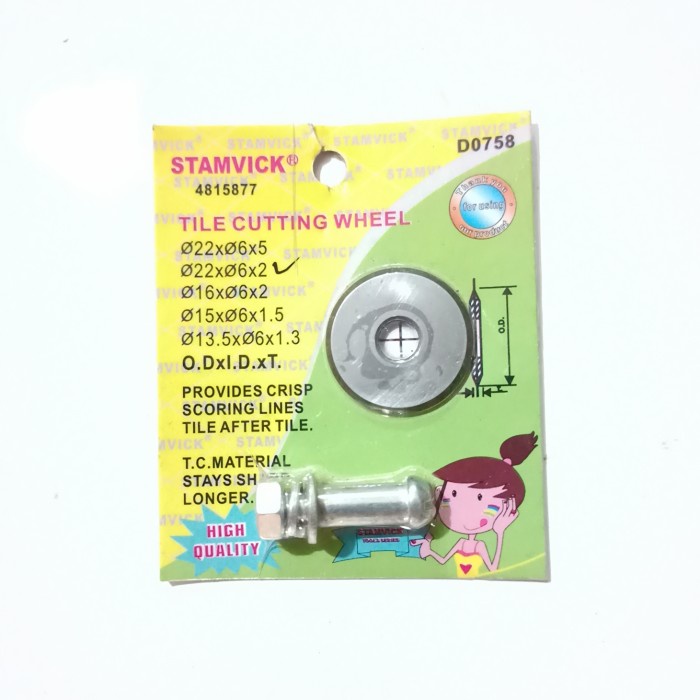 Mata Pisau Potong Keramik-Granit Dorong Stamvick