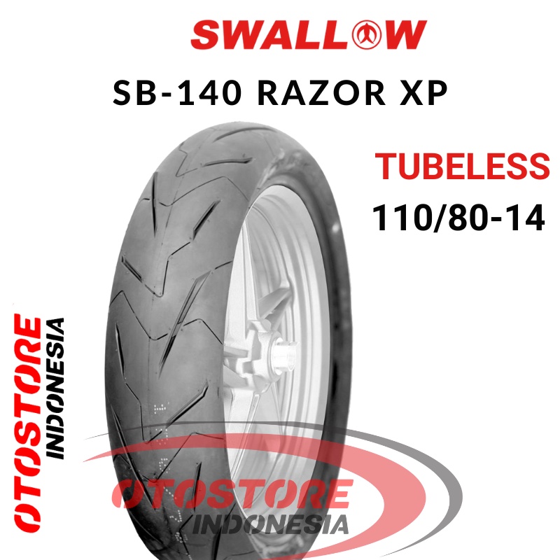 Ban Luar Motor Swallow SB-148 RAZOR XP 110/80-14 RING 14 Tubeless  ban motor