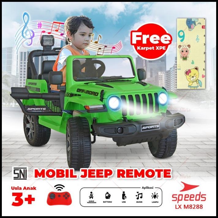 Promo Mobil Aki Anak Mainan Anak Jeep Remote Control Original Speeds M8288