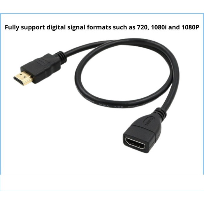 HDMI Extension 30CM MALE To FEMALE