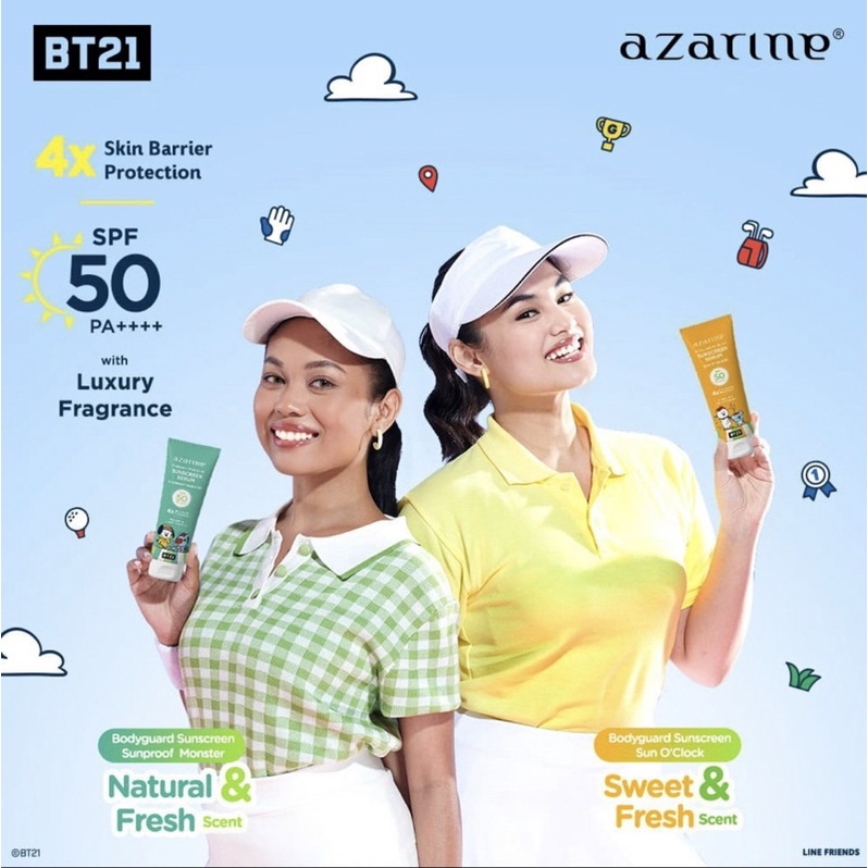 AZARINE BT21 Body Guard Moisturizer Sunscreen Serum 100ml