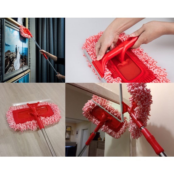JKL Alat Pembersih Rumah /Pel Dinding/Kaca 2in1 / Multi Fungsi Tinggi 240cm BM15