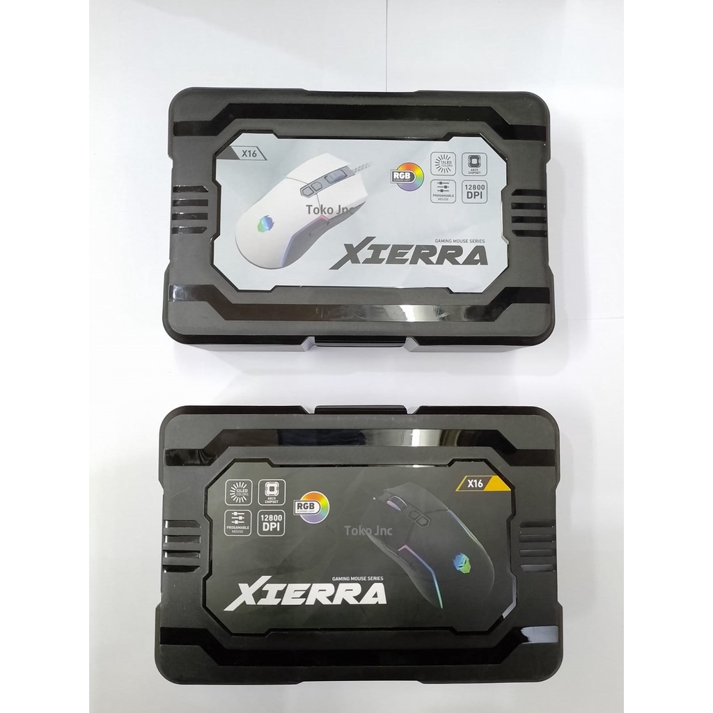 Mouse Gaming Rexus XIERRA x16 Led ARGB 7 Button Macro Sensor IC Instant A825 12800 DPI