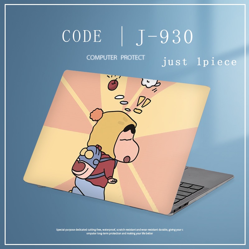 1pc Universal Bebas Potong COD Laptop Decals Colorful Marbel Crayon Shin Chan Laptop Decor Sticker Skin Untuk Lenovo Yoga Pro 14c Yoga Pro 13s Full Cover Sticker