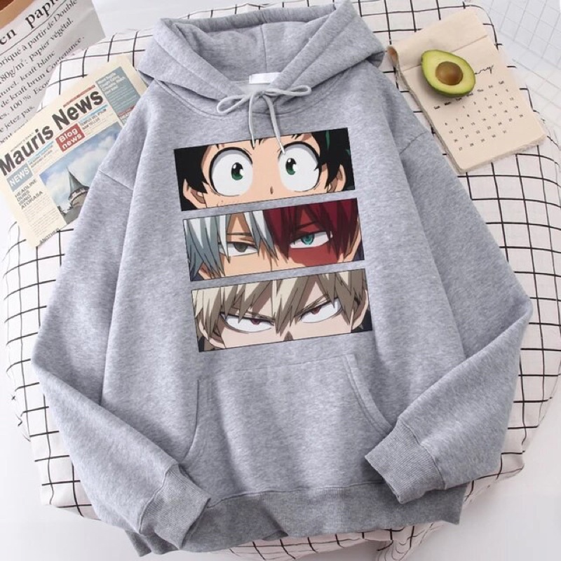 Sweater Hoodie Anak Laki-Laki Perempuan BOKU NOO HERO ACADEMIA | Jaket Anak Bahan Lembut (SABLON DTF)